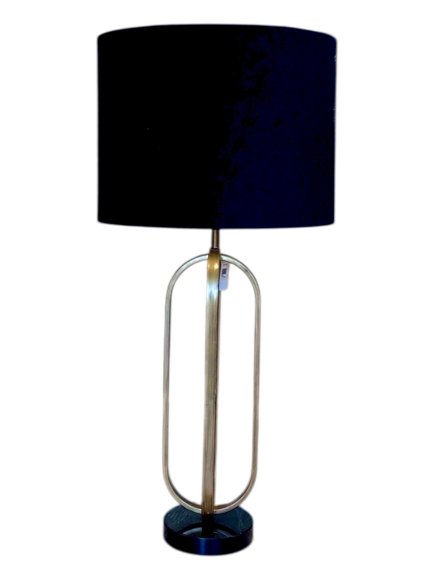 LAMPADA ANTIQUE BRONZE CON PARALUME IN VELLUTO NERO