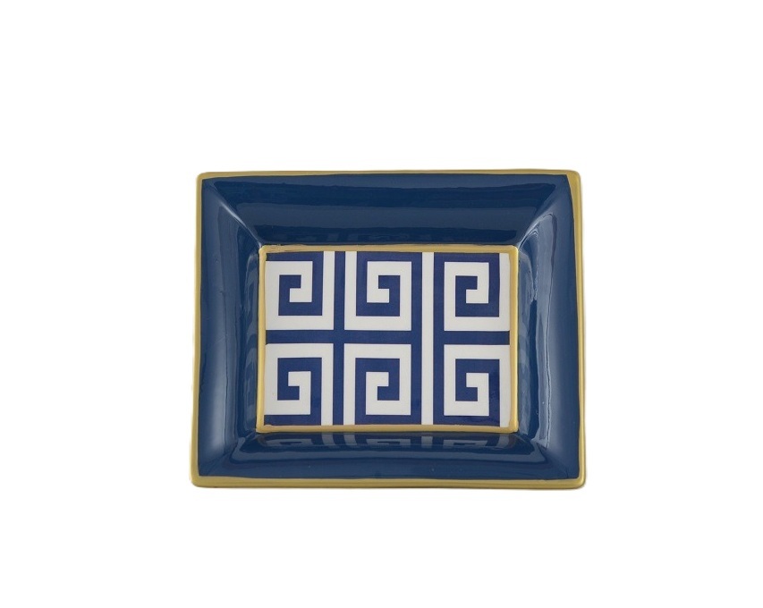 PIATTO DECORATIVO BLU