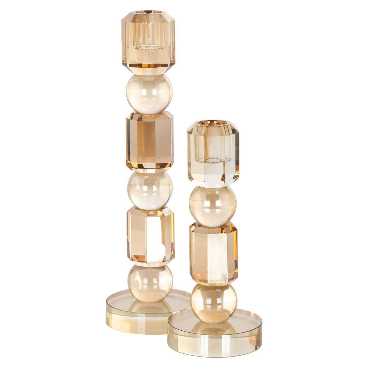 PORTA CANDELE IN VETRO M